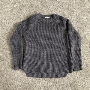 Marine Layer Women's Knit Cotton Sweater in Grey, size S